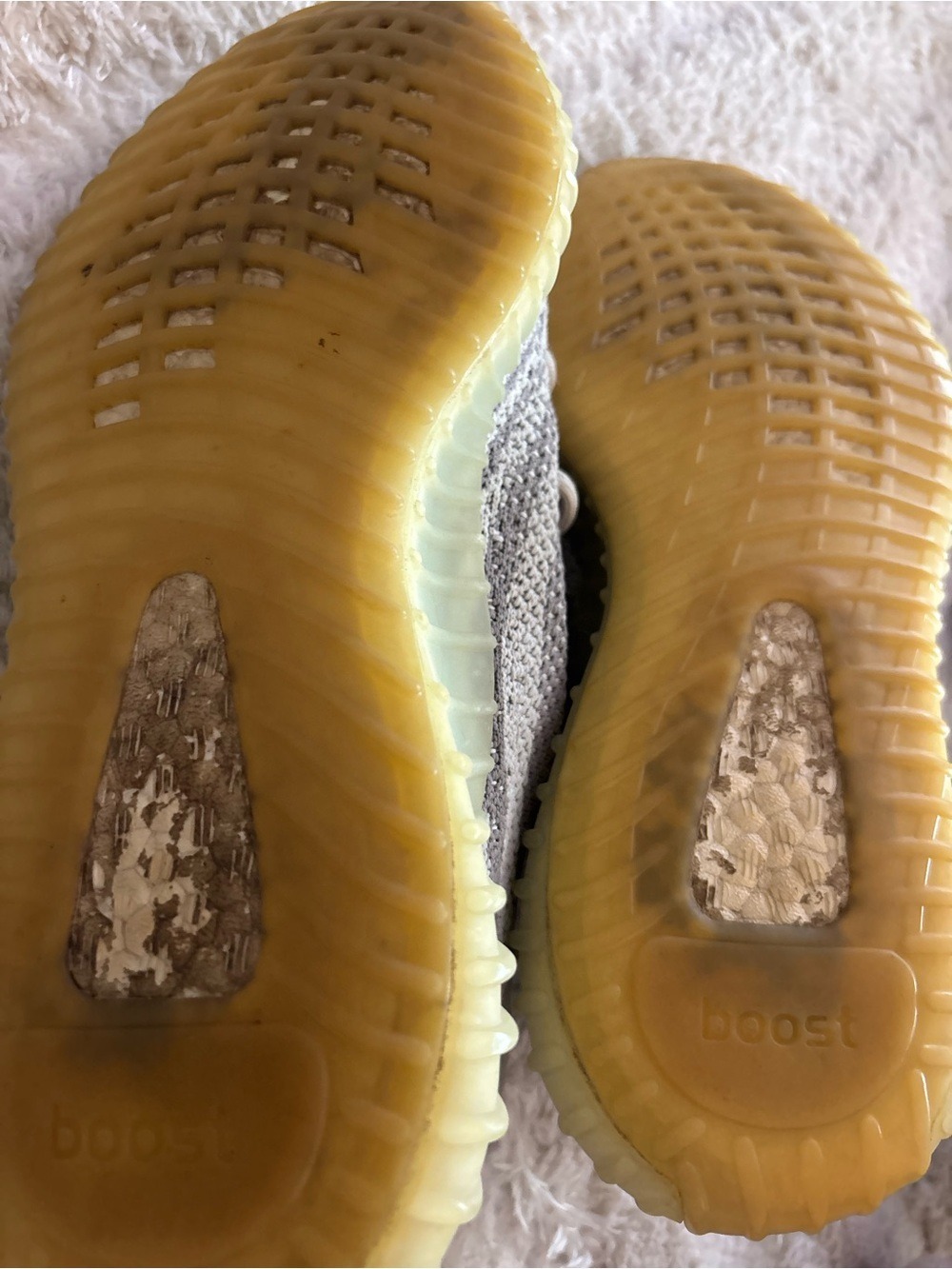 Adidas Yeezy Boost 350 V2 Men Gray Blue Tint Sneakers Size 7.5 - Picture 11 of 12